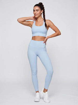 High-Waist Leggings – Himmelblau