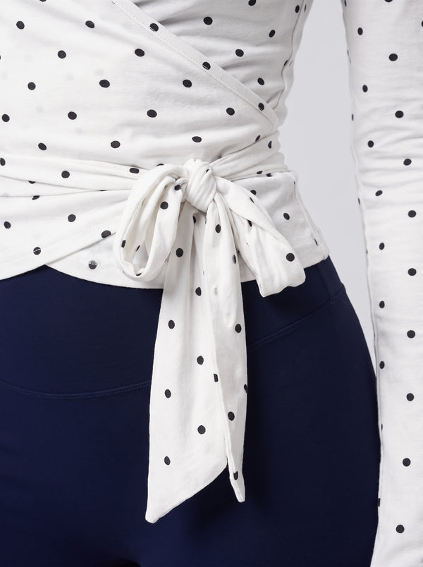 Ballet Wrap Top – Polka Dot