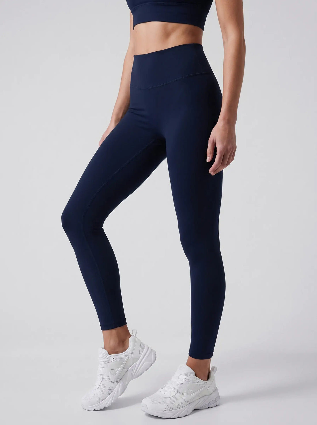 High-Waist Leggings – Marineblau