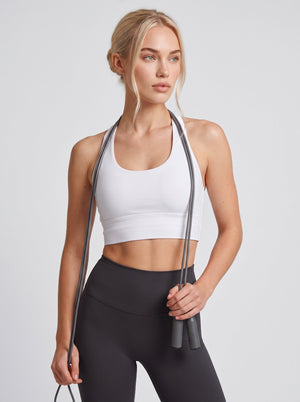 Racerback Sport-BH – Weiß