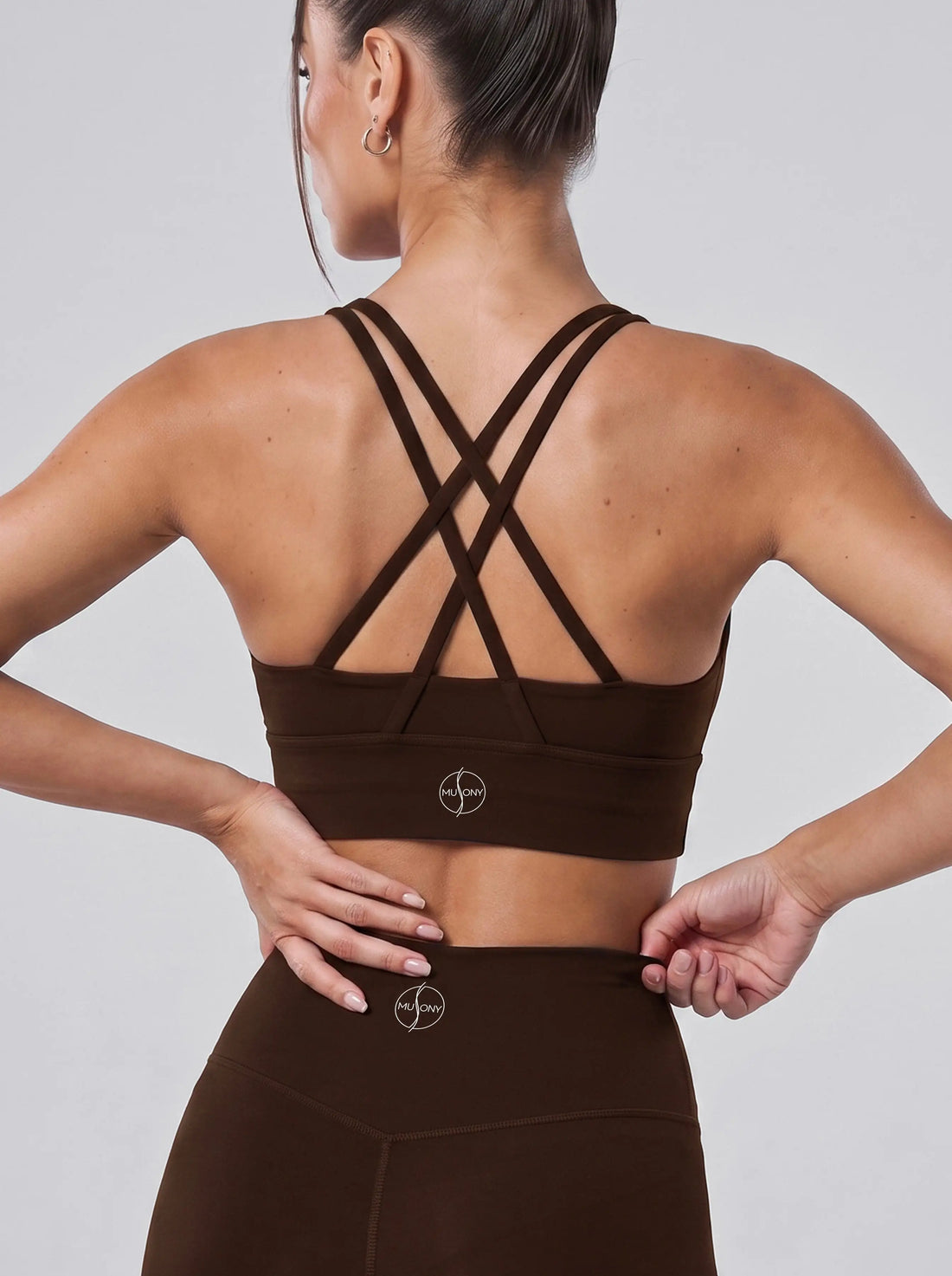 Ballett-Sporttop – Schokobraun