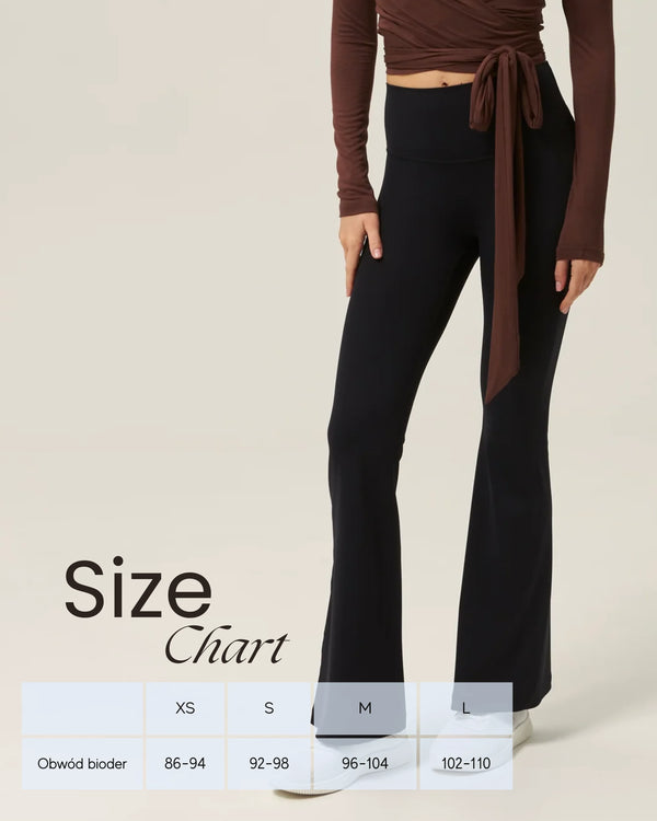 Flare Leggings – Schwarz