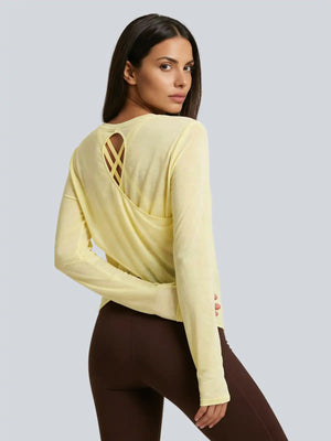Mesh Long Sleeve – Butter Yellow