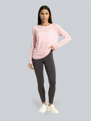 Mesh Longsleeve – Zartrosa