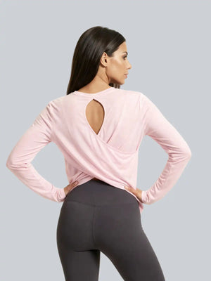 Mesh Longsleeve – Zartrosa