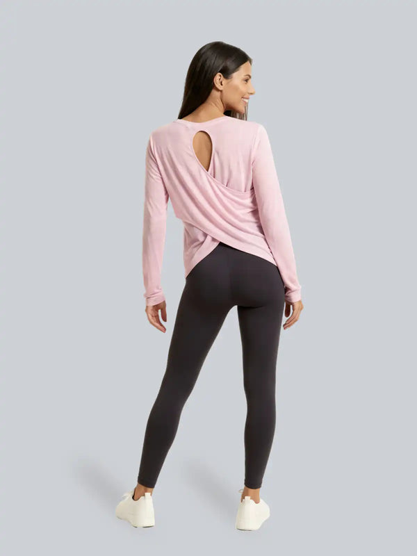 Mesh Longsleeve – Zartrosa