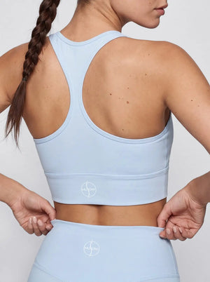 Racerback Sport-BH – Himmelblau