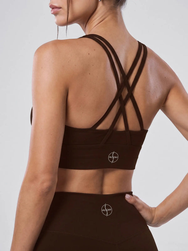 Ballett-Sporttop – Schokobraun