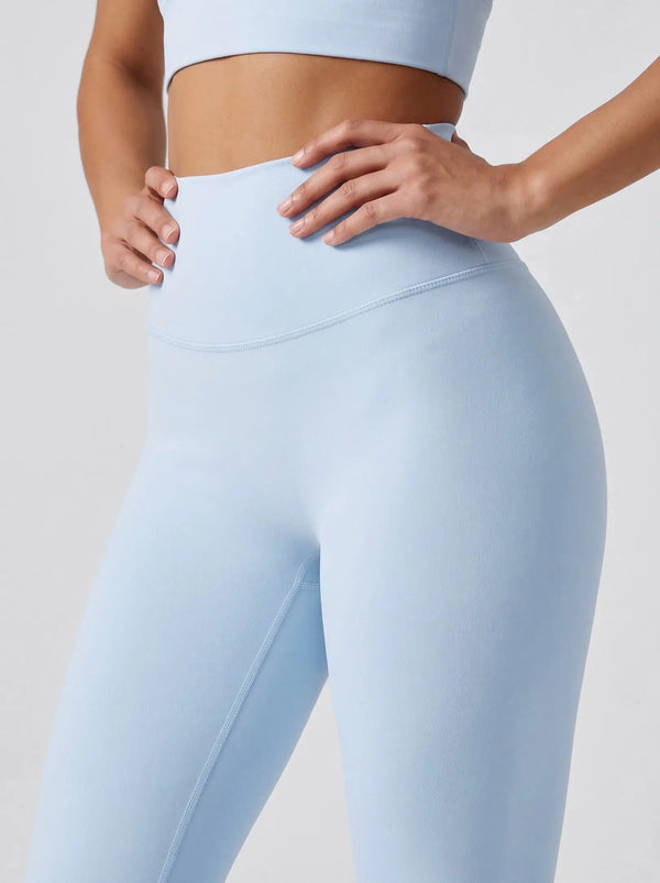 High-Waist Leggings – Himmelblau
