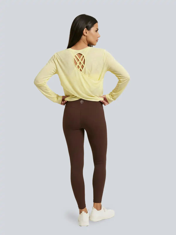 Mesh Longsleeve – Buttergelb