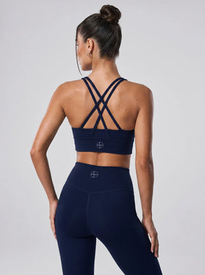 High-Waist Leggings – Marineblau