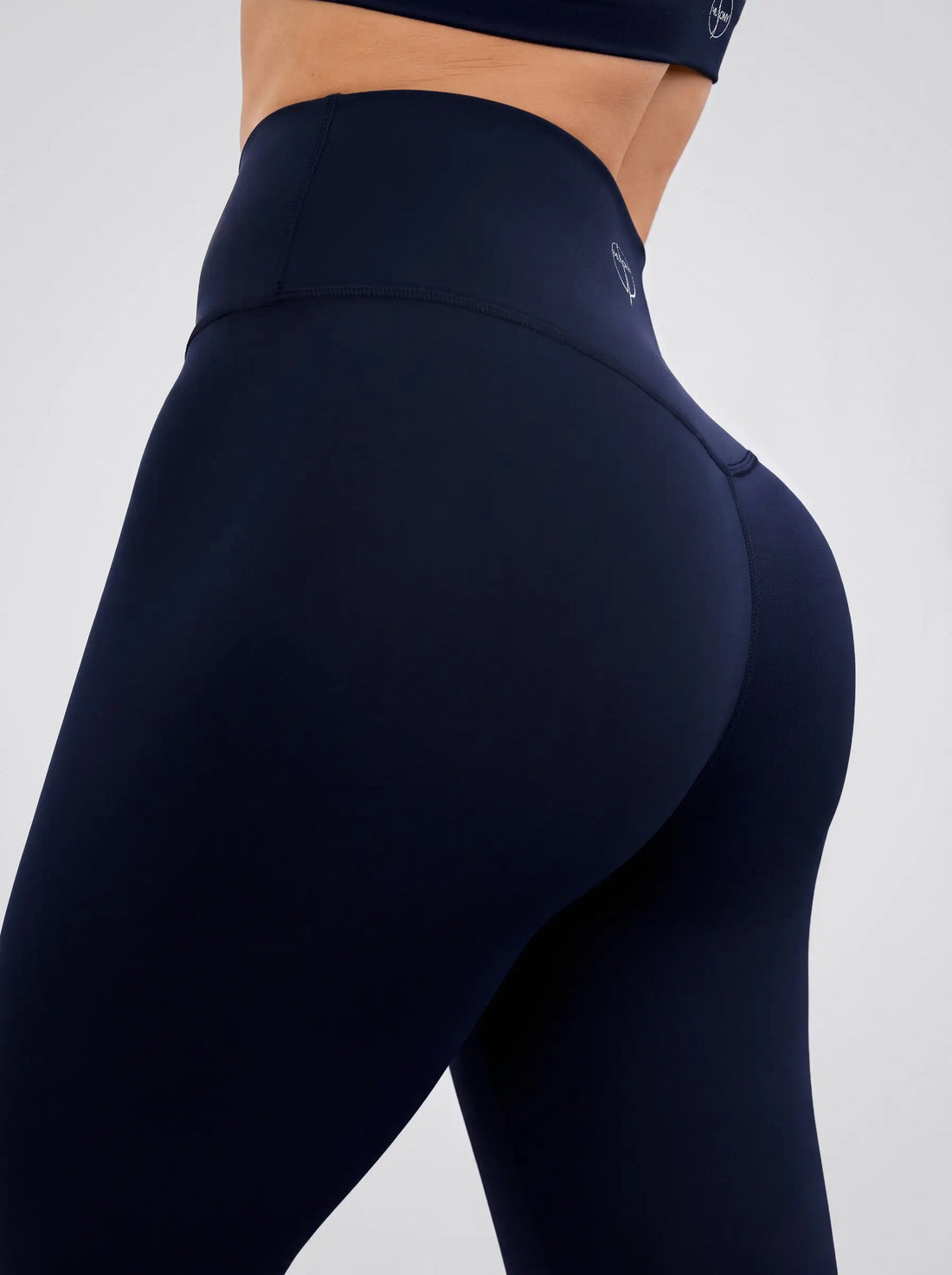 High-Waist Leggings – Marineblau