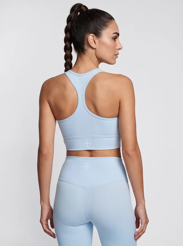 Racerback Sport-BH – Himmelblau