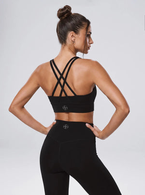 Ballett-Sporttop – Schwarz