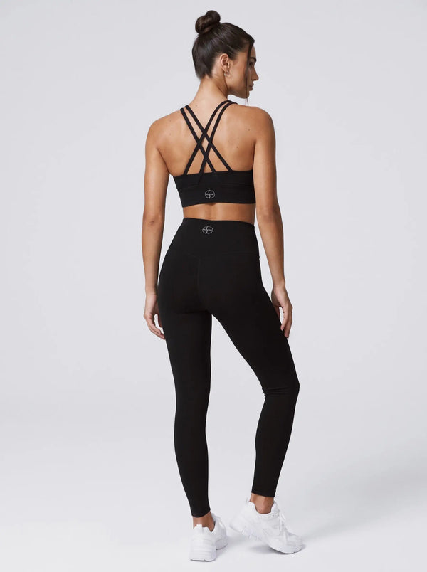 Ballett-Sporttop – Schwarz