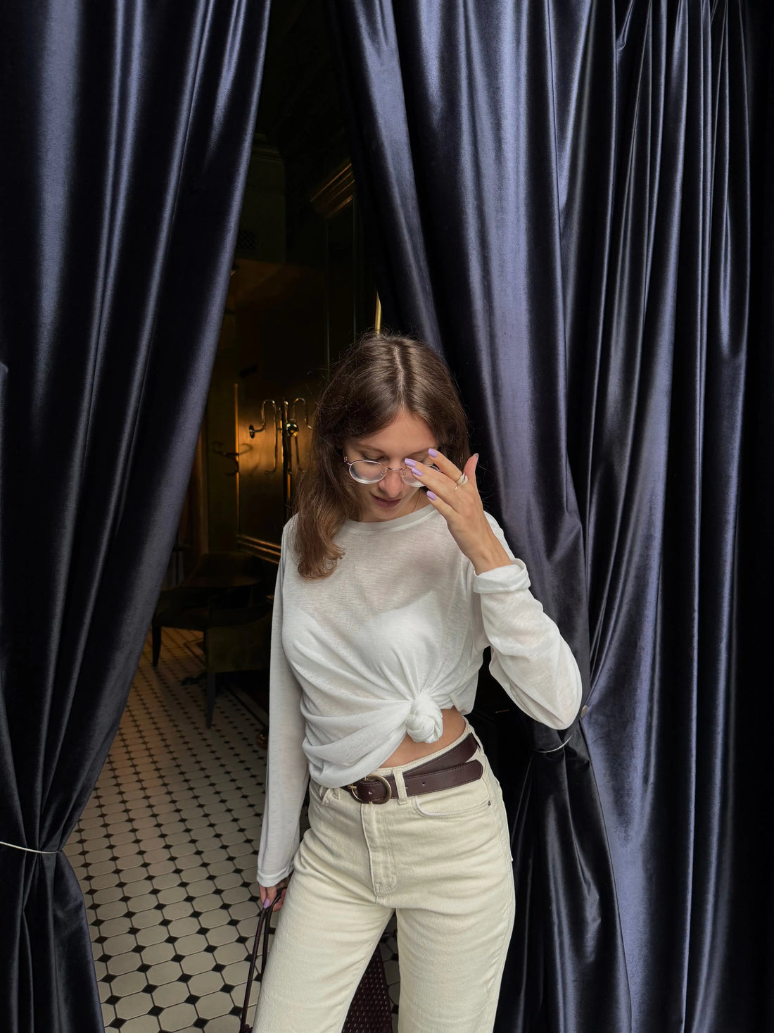 Mesh Longsleeve – Weiß