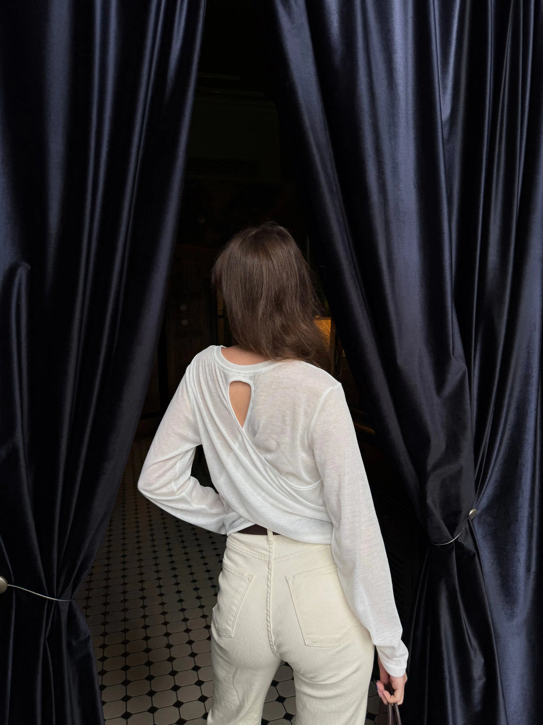 Mesh Longsleeve – Weiß