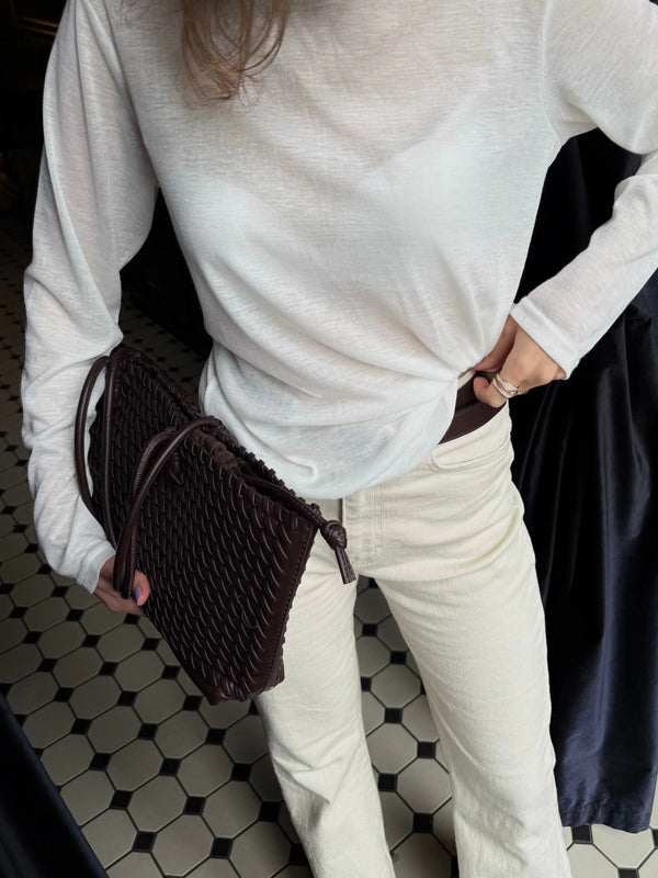 Mesh Longsleeve – Weiß