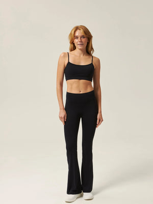 Flare Leggings – Schwarz