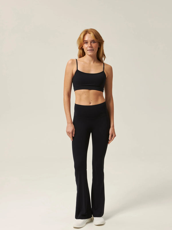 Flare Leggings – Schwarz