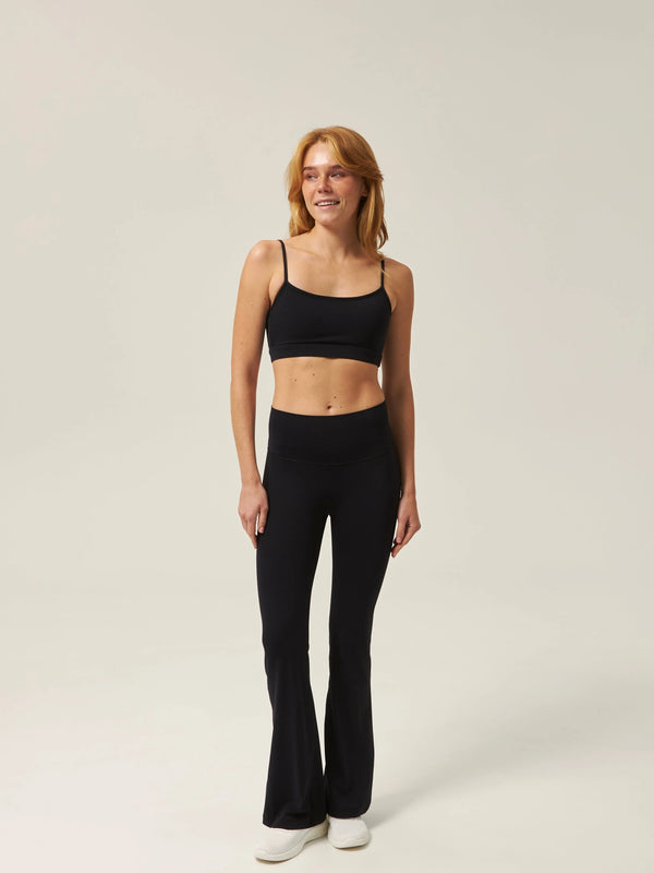 Flare Leggings – Schwarz
