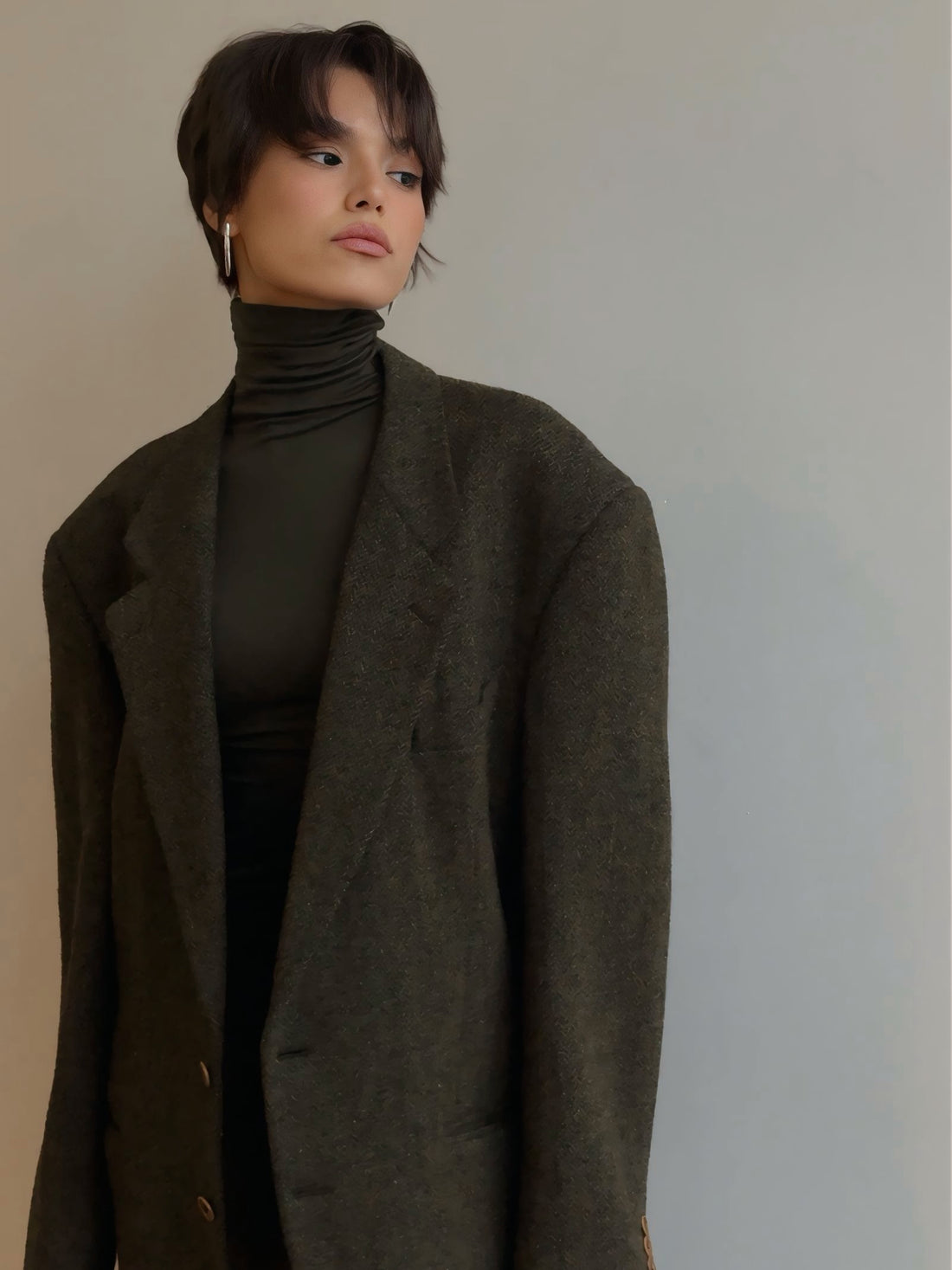 Lyocell Turtleneck – Dark Green
