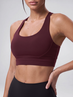 Ballet Sports Top – Burgundy