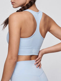 Racerback Sports Bra – Sky Blue