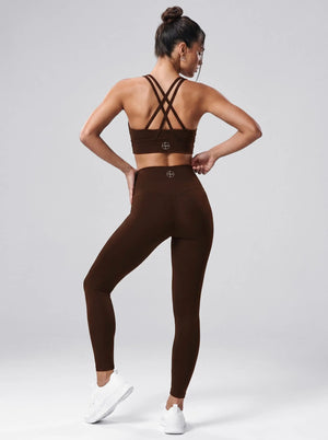Ballett-Sporttop – Schokobraun