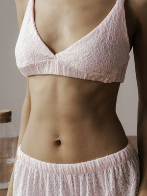 Blush Pink Lace Bralette