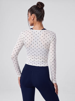 Ballet Wrap Top – Polka Dot