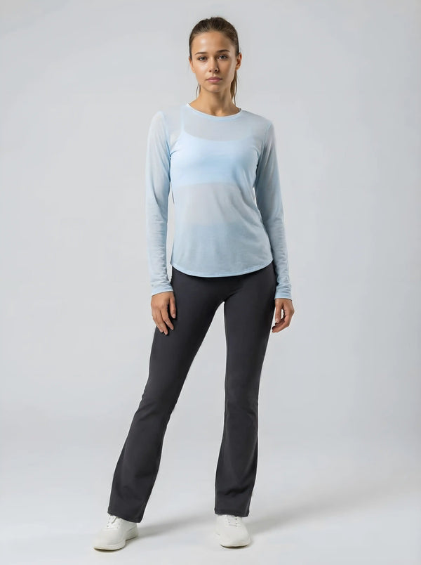Mesh Longsleeve – Hellblau