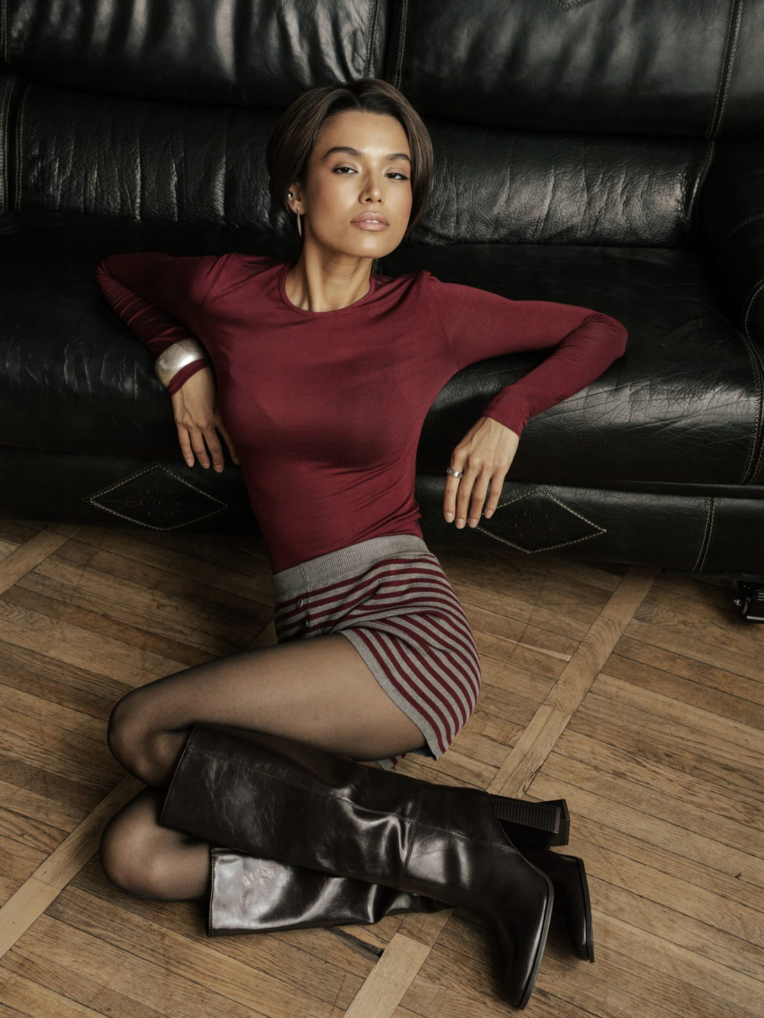 Lyocell Long Sleeve – Burgundy