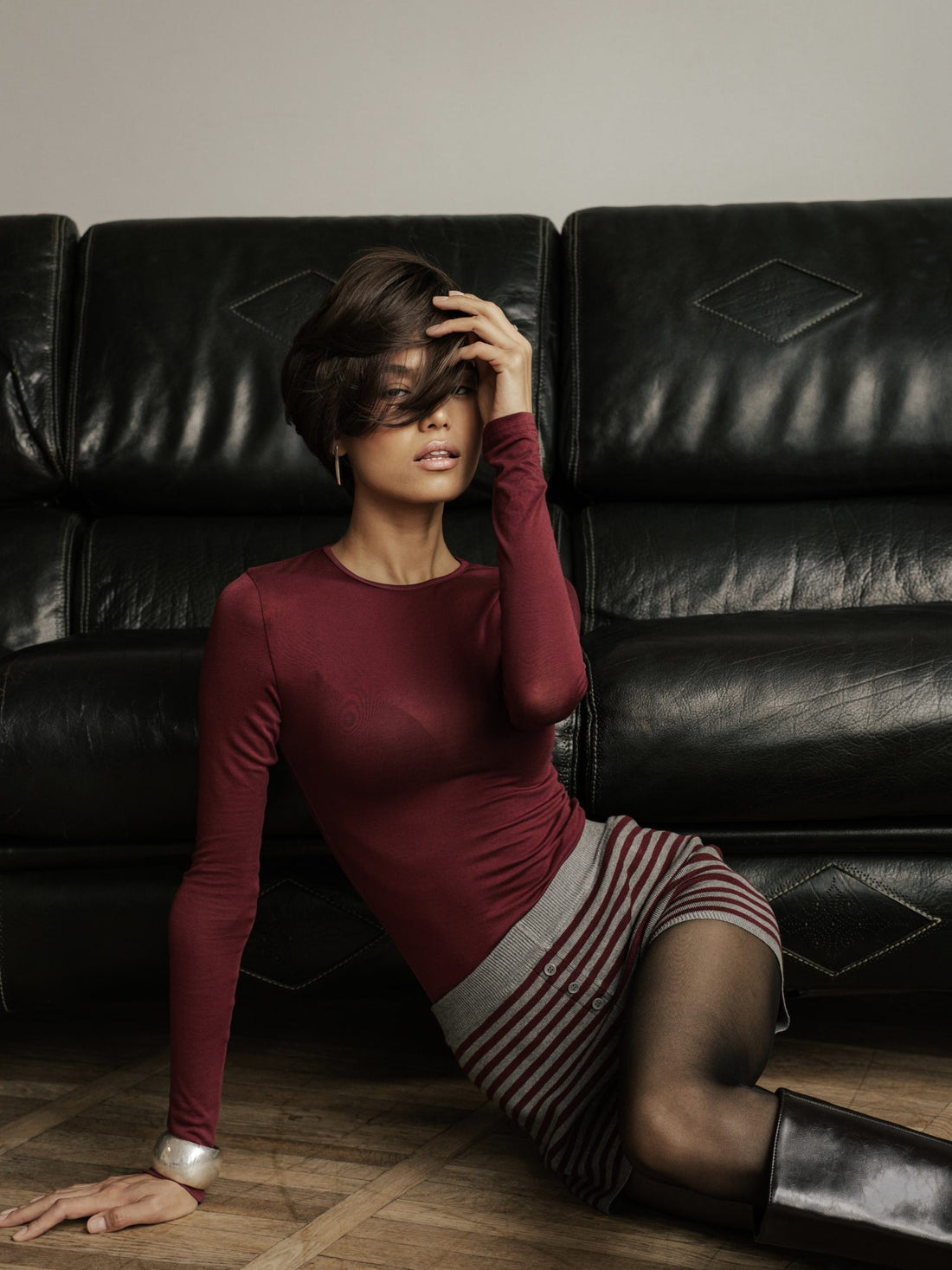 Lyocell Long Sleeve – Burgundy