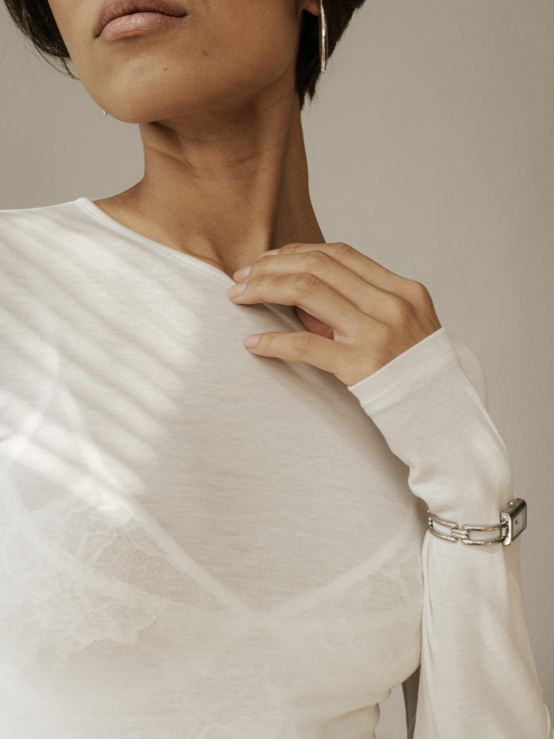 Lyocell Long Sleeve – White